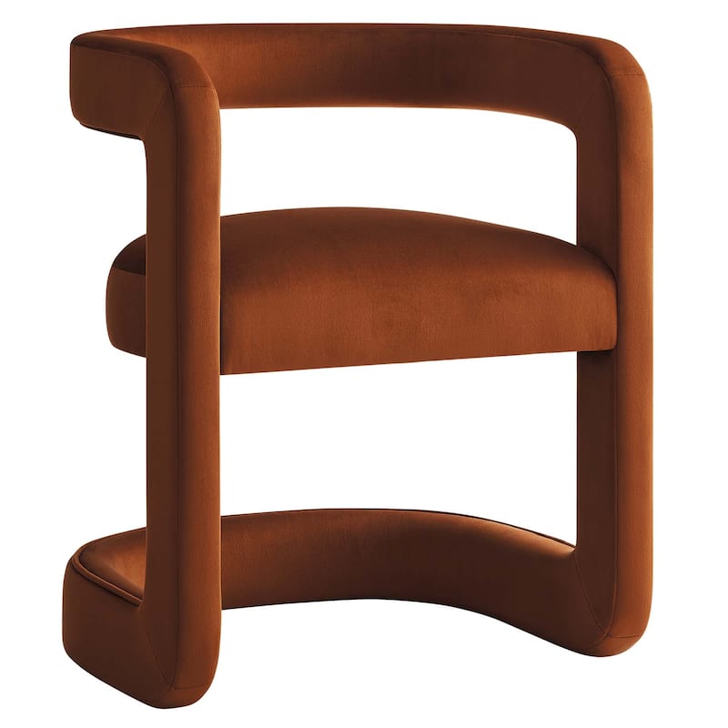 Bowie Performance Velvet Barrel Accent Chair
