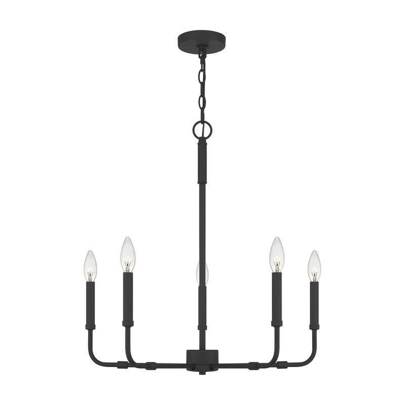 Quoizel Abner Steel 5-light Chandelier