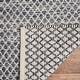 preview thumbnail 3 of 1, SAFAVIEH Handmade Flatweave Montauk Geert Cotton Rug - Navy/Ivory - 6' x 9'