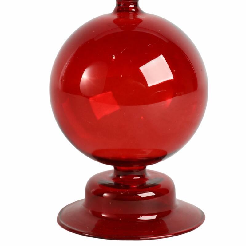 Modern Candle Holder with Round Bubble Sculptural Base - 4" x 4" x 7"