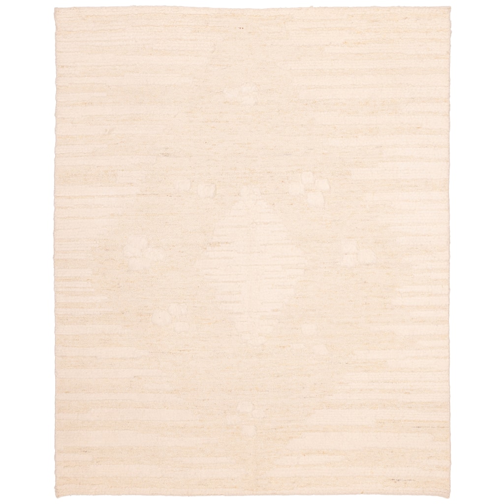 ECARPETGALLERY Hand-knotted Looma Cream Wool Rug - 8'0 x 9'9