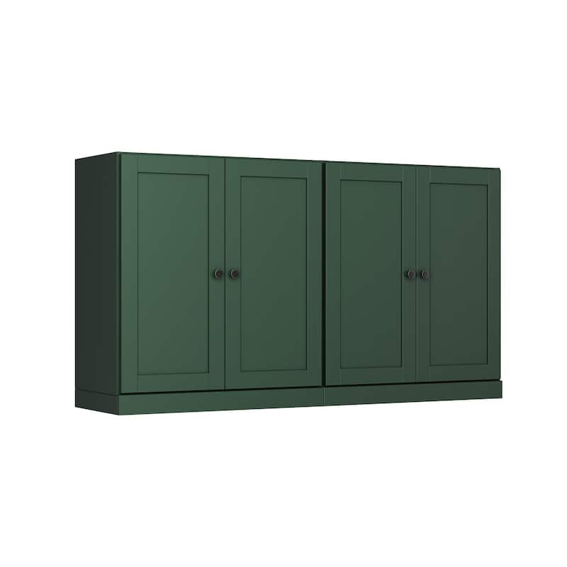 Palace Imports 100% Solid Wood 64" Sideboard with Raised Panel Doors & Adjustable Shelves