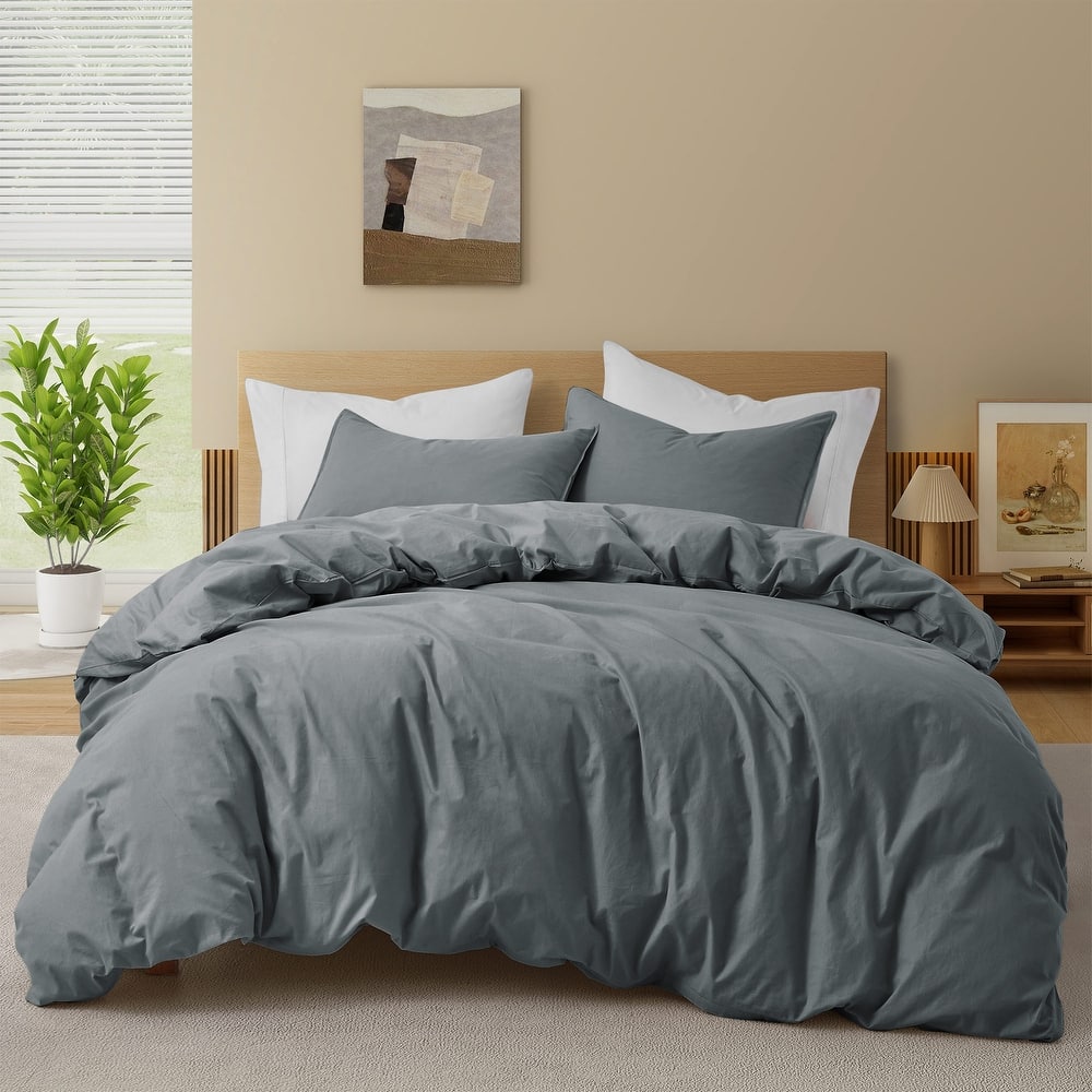 All Season 100% Cotton Soft & Breathable Duvet Cover Set
