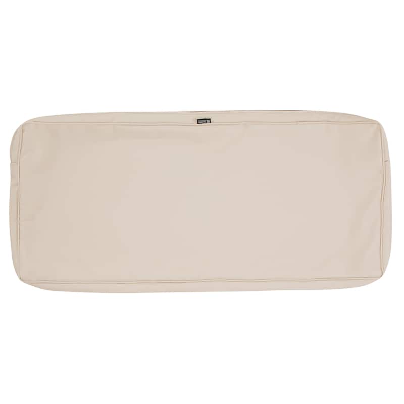 Classic Accessories Montlake FadeSafe Water-Repellent Outdoor Bench Cushion, 48"W x 18"D x 3"T