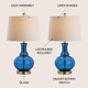 preview thumbnail 26 of 35, Edward 25" Glass LED Table Lamp, Mercury Silver/Brass Gold (Set of 2) by JONATHAN Y