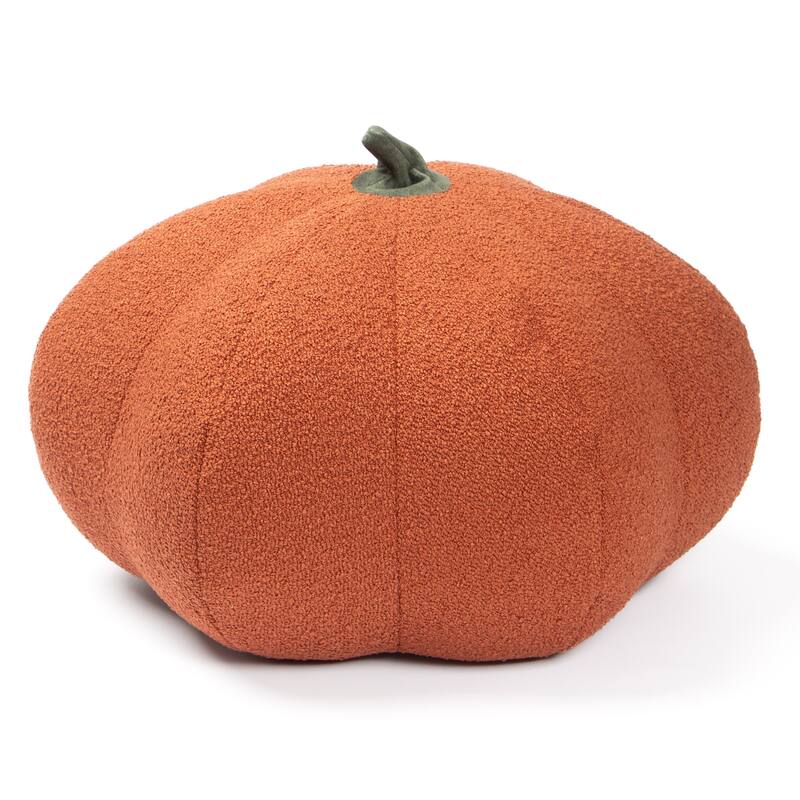 Jaxx Pumpkin Pouf - Luxurious Ottoman for Fall & Halloween Decor