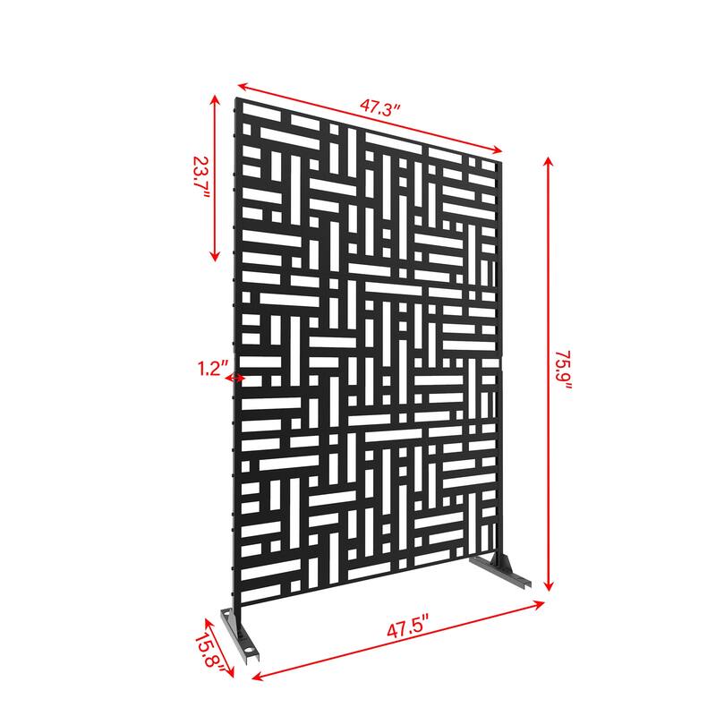 Outdoor Pattern Privacy Metal Screen Patio Garden Fence Panel