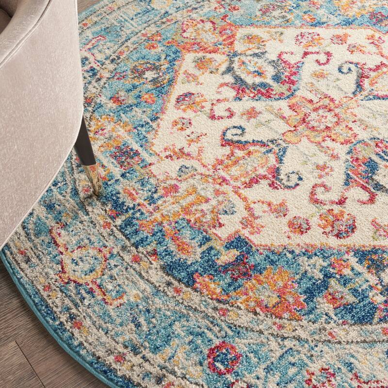 Copper Grove Alsleben Vintage Persian Floral Medallion Area Rug