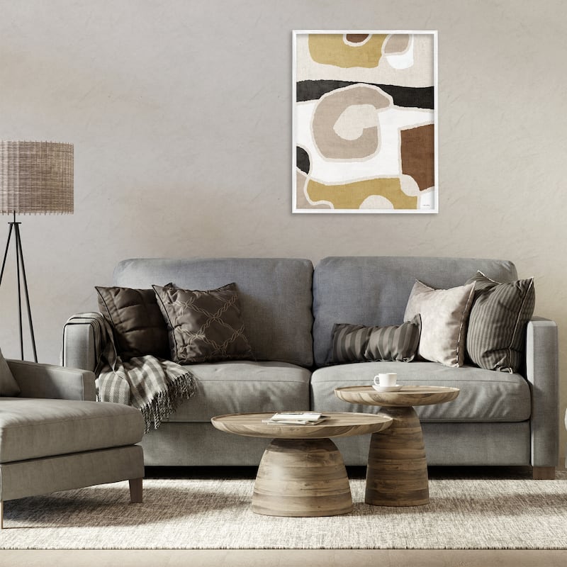Stupell Earthy Boho Geometrics Framed Giclee Art Design By Amber Sterling