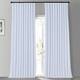 Exclusive Fabrics Blackout Extrawide Faux Dupioni Curtain (1 Panel) - 100 x 96 - Ice