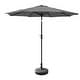preview thumbnail 30 of 69, Lopes 9-foot Patio Umbrella with Bronze Finish Base Weight Stand Included