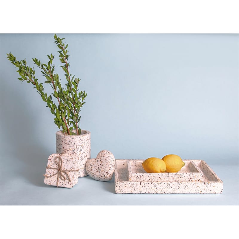 Med. Terrazzo Rect. Tank Tray 10" x 6"