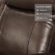 preview thumbnail 26 of 51, Leo Dual Motor Genuine Leather Power Recliner With Power Headrest