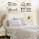 preview thumbnail 41 of 82, HLC.ME Printed Kids Bed Sheets - Patterned Bed Sheet Set - Wrinkle Resistant & Ultra Soft - For Mattresses up to 15 Inches Deep