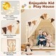 preview thumbnail 8 of 18, Gymax 3-4 Kids Large Play Tent House w/ 2 Opening Doors Star Lights &
