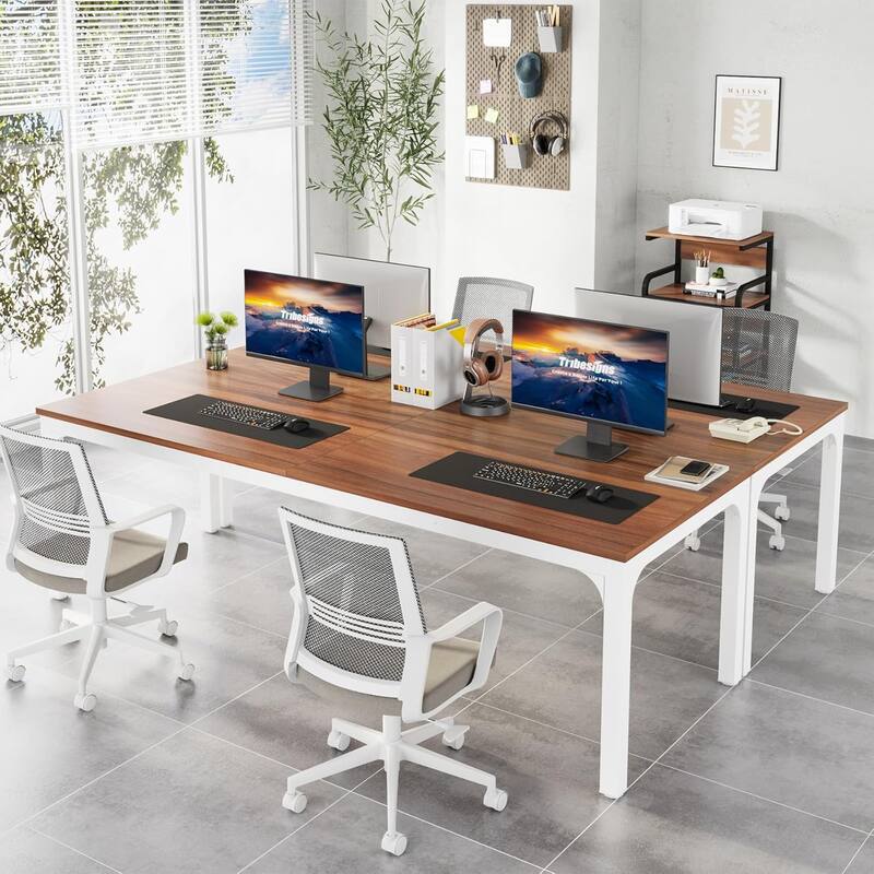 78.7" Extra Long Computer Desk/Table, Work Desk, Double Workstation Desk for Home Office