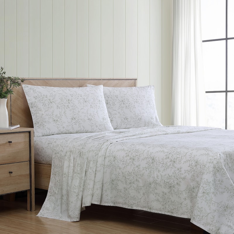 Stone Cottage Cotton Percale Printed Sheet Set