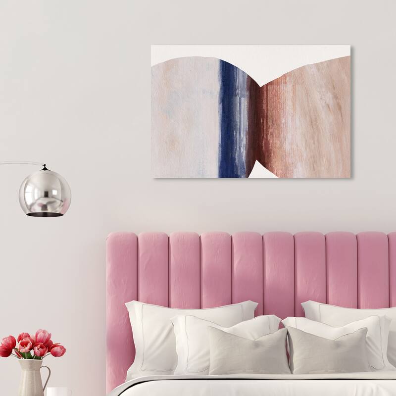 Wynwood Studio Canvas Abstract Baile Suave Blue and Rustic Wall Art Canvas Print - 20 x 30