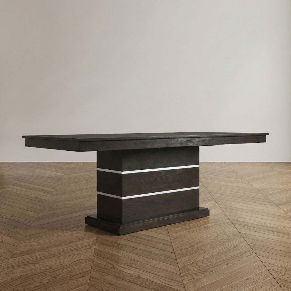 Strick & Bolton Edmonia Espresso 84-inch Wood Expandable Dining Table
