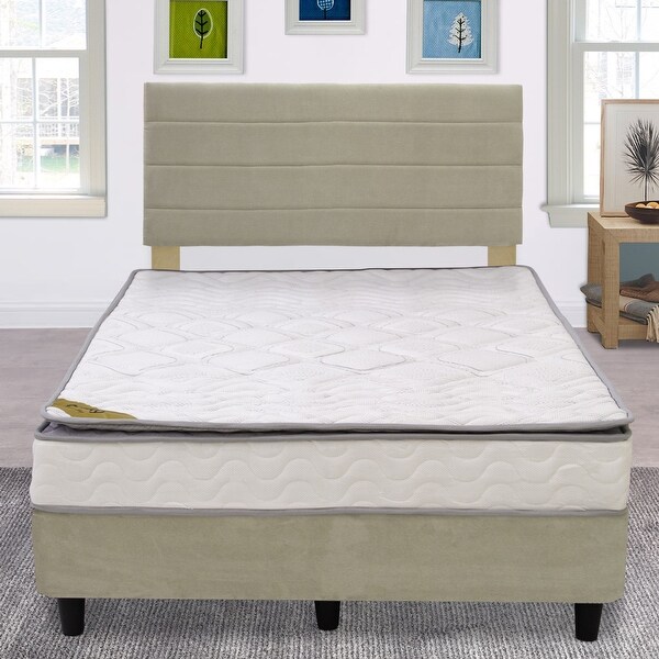 Single bed mattress top and box spring
