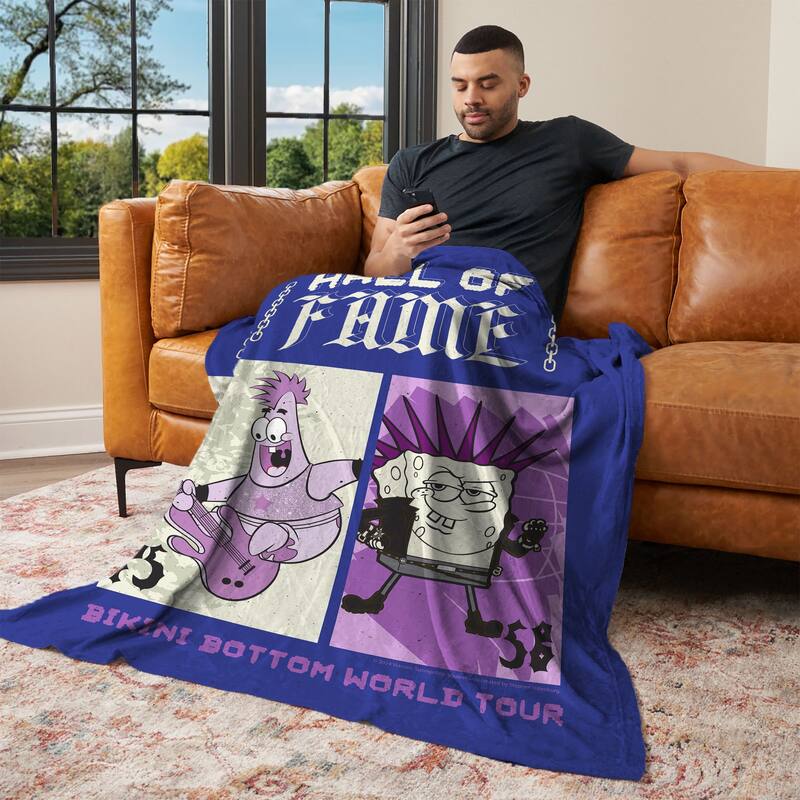 Nickelodeon Spongebob Squarepants Silk Touch Throw Blanket