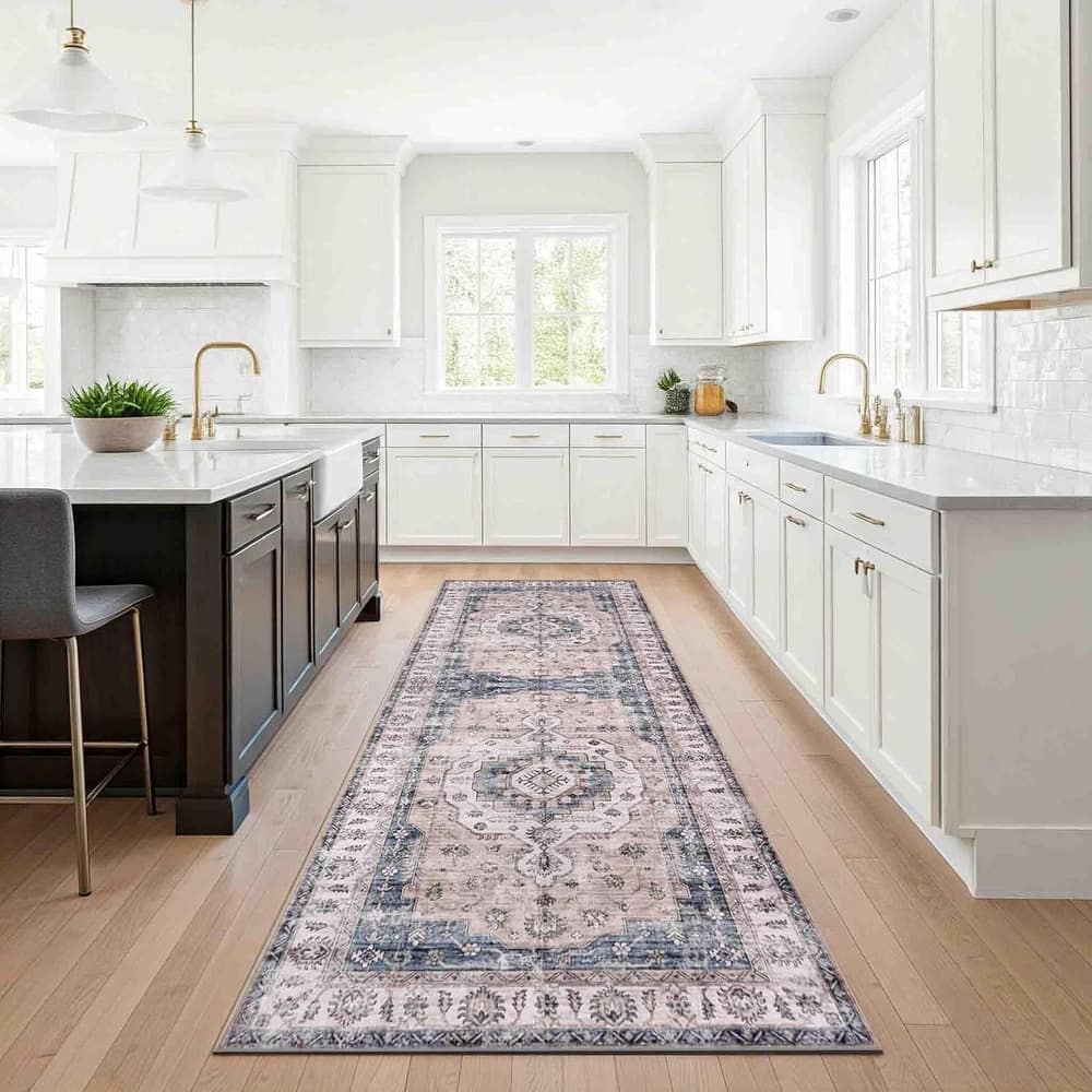 Delara Machine Washable Area Rug, Soft & Durable, Non-Slip Backing, Eco- Friendly GRS certified.