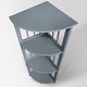 preview thumbnail 6 of 11, Mission 4-shelf Corner Folding 100% Solid Wood Bookcase