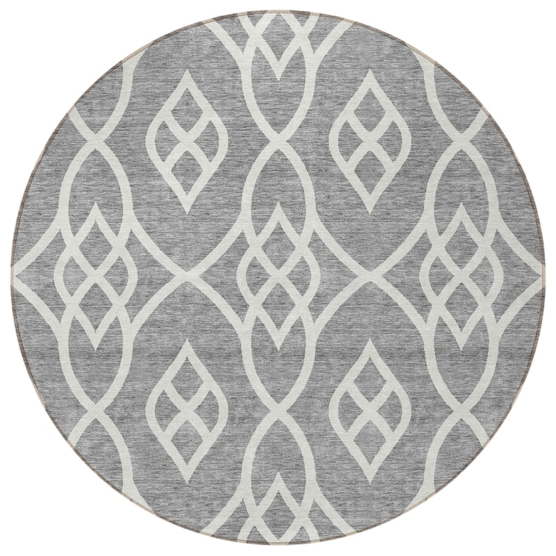 HomeRoots Trellis Transitional Rectangle Outdoor Rug