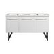 preview thumbnail 2 of 45, Swiss Madison Annecy 60" Double, Two Doors, One Drawer, Bathroom Vanity