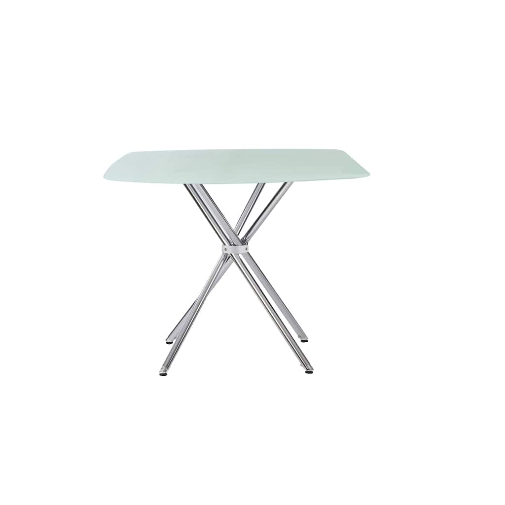 Square Frosted Tempered Glass Table
