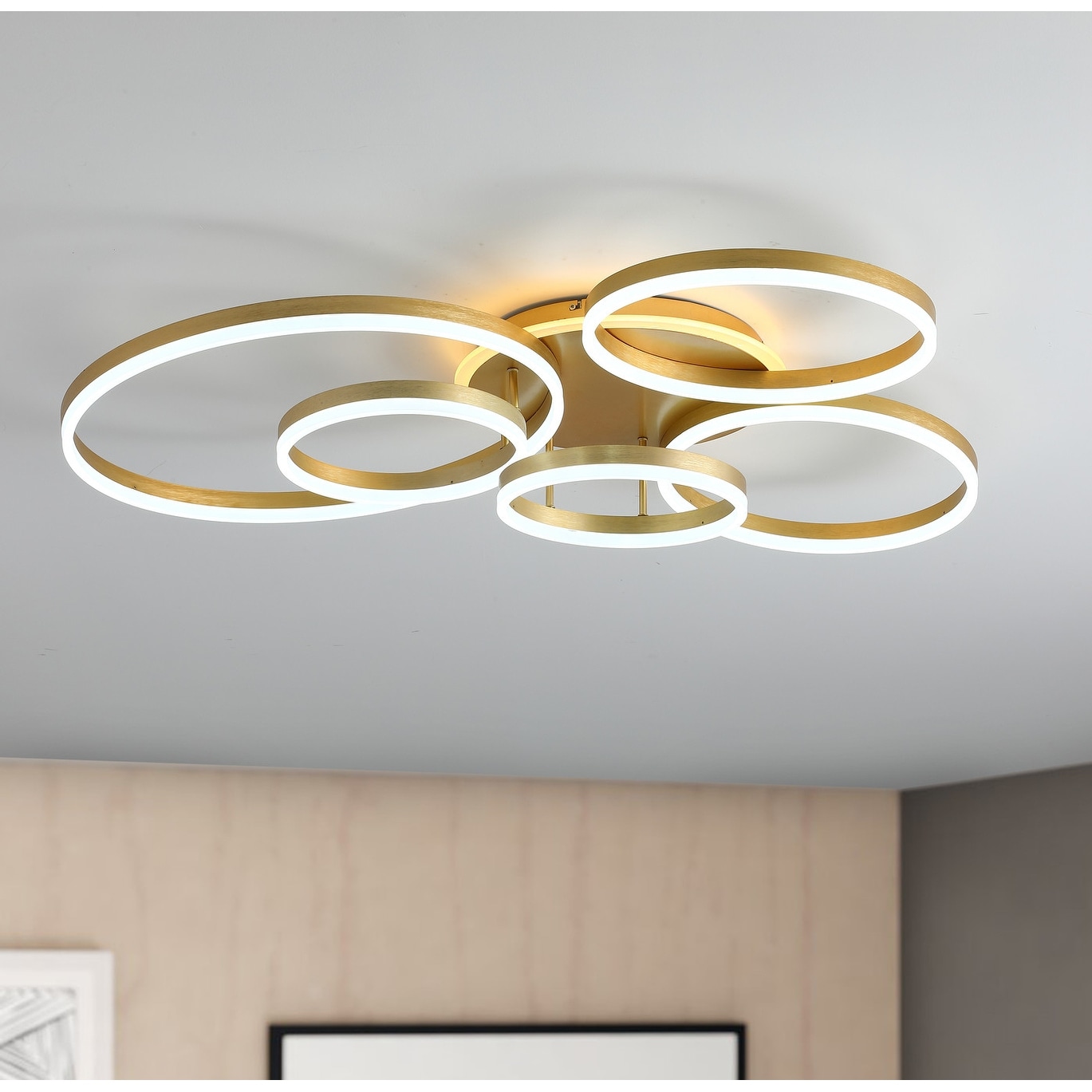5 ring led ceiling light top