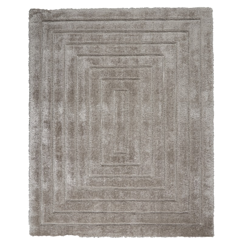 Calvin Klein Esker Modern Plush Shag Hi Low Area Rug