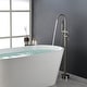 preview thumbnail 25 of 54, Freestanding Double Handle Clawfoot Tub Faucet - 8" x 47"