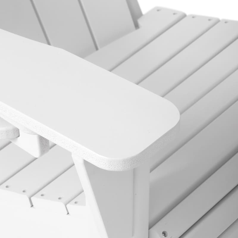 Aderson Outdoor Poly Adirondack Chair with Cupholders (Set of 2)