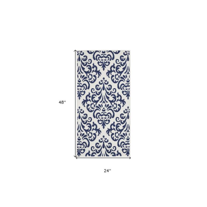 Lodu Power Loomed Low Pile Area Rug By HomeRoots - 48' X '24' X '0.25