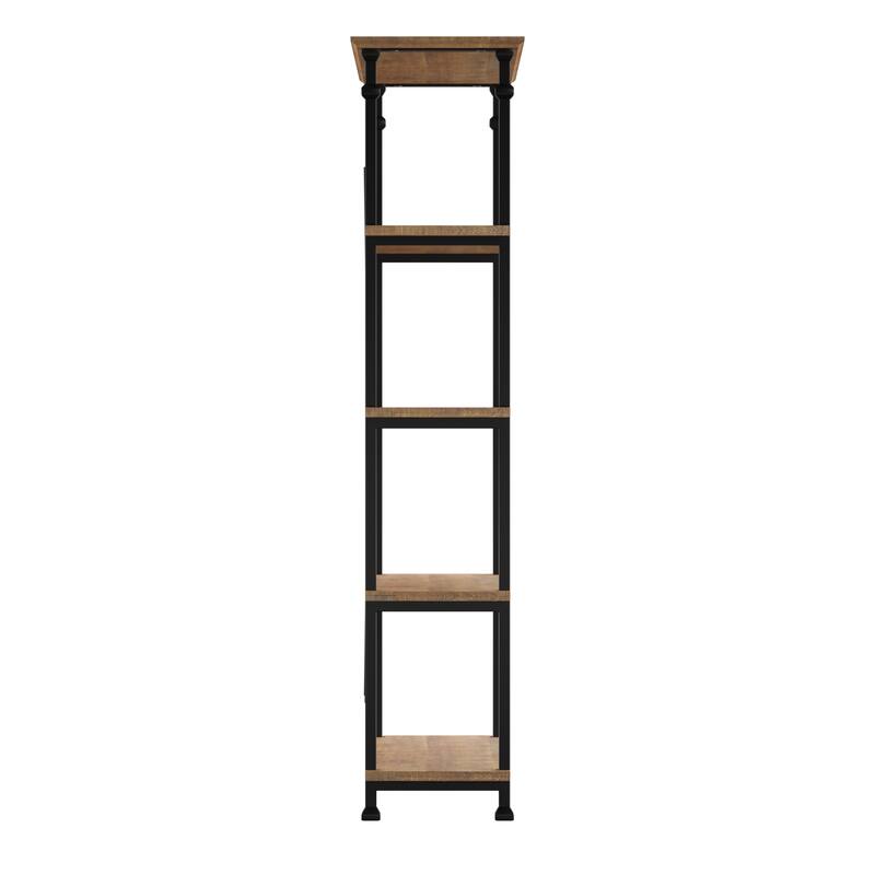 Myra Vintage Industrial Rustic 40-inch Bookcase by iNSPIRE Q Classic