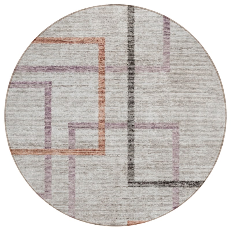 HomeRoots Geometric Transitional Rectangle Outdoor Rug