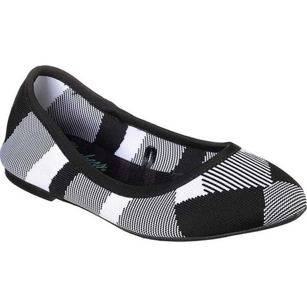 skechers white ballet flats