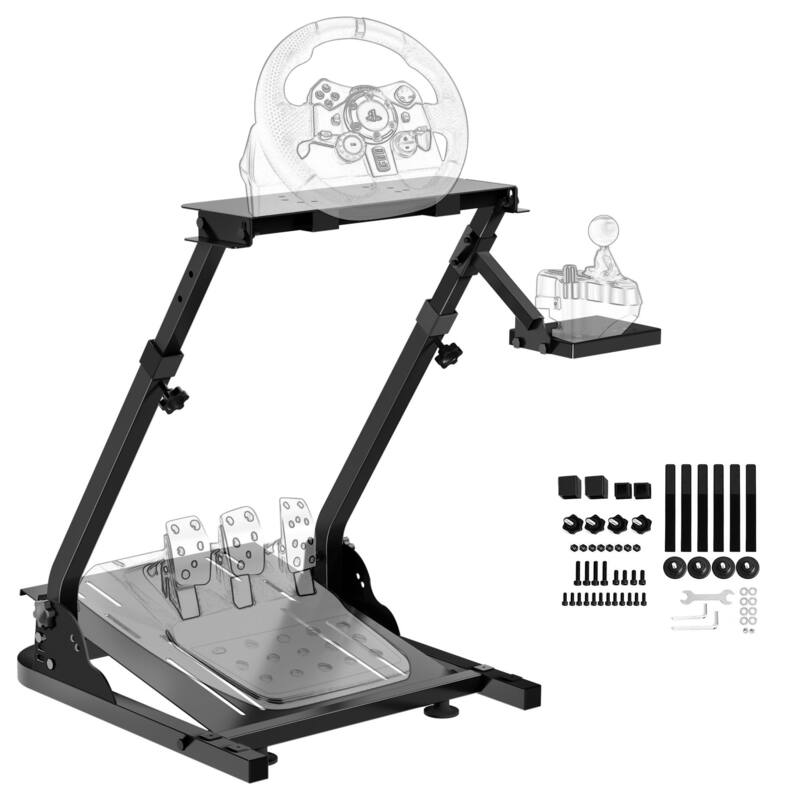 Steering Wheel Stand, Racing Wheel Stand Racing Simulator for Logitech G25, G27, G29 Wheel and Pedals Not Included