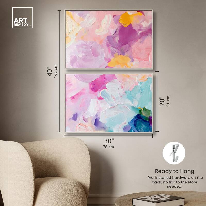 Misty Layers Canvas Set of 2 by Art Remedy