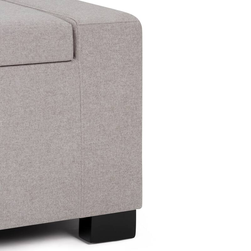 WYNDENHALL Santa Fe 51 inch Wide Contemporary Rectangle Storage Ottoman