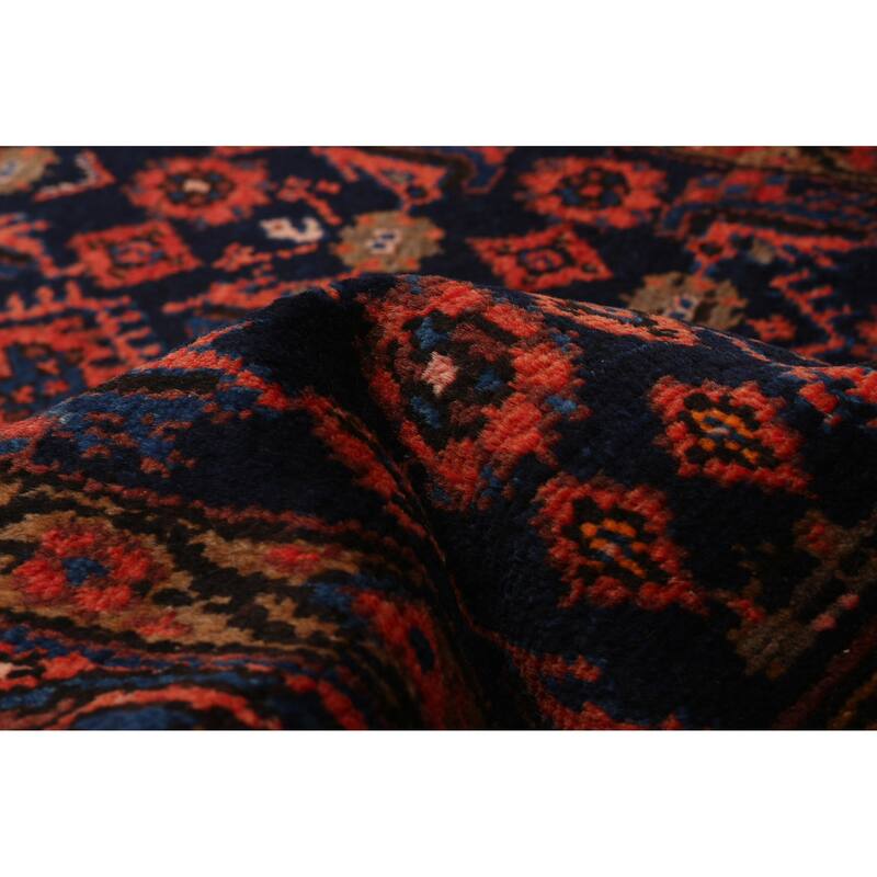 ECARPETGALLERY Hand-knotted Andelz Navy Wool Rug - 3'5 x 17'1