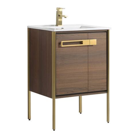 Fine Fixtures Oakville Bathroom Vanity with White Ceramic Sink