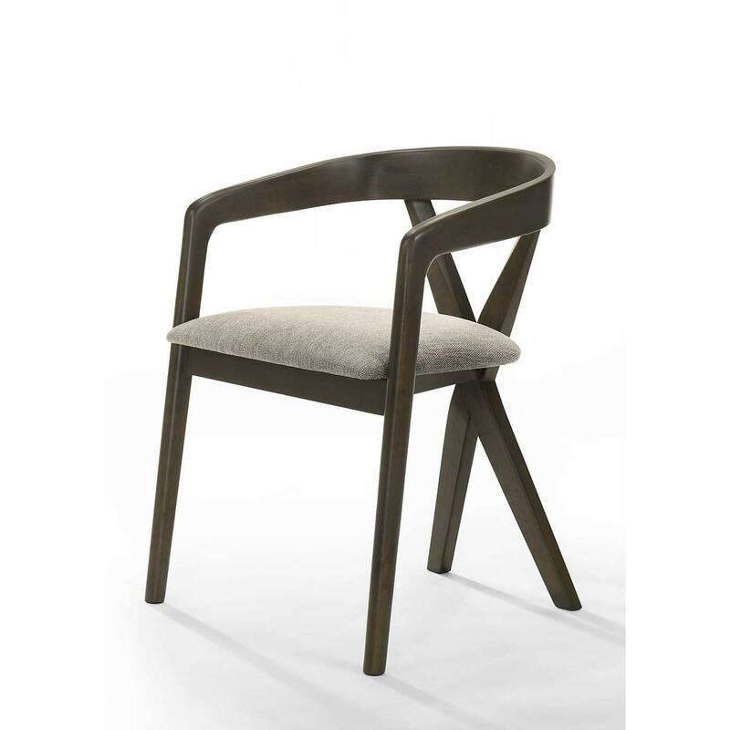 Modrest Weiss Mid-Century Modern Wenge Round Dining Set