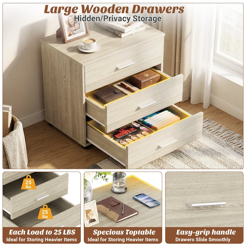1/ 2 Pack Dressers with 6 Storage Drawers, Closet Organizers for Bedroom and Walk-in Closet