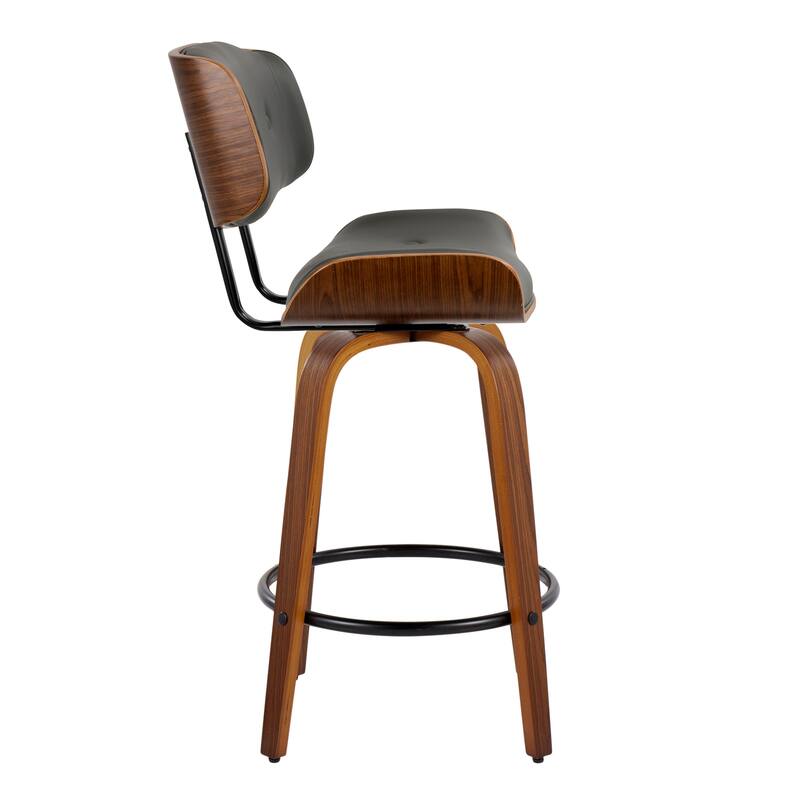 Carson Carrington Leksand 26" Fixed-Height Counter Stool with Bent Wood Legs (Set of 2)