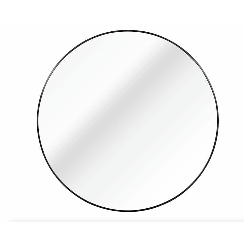 39 Inch Metal Framed Round Bathroom Mirror for Wall