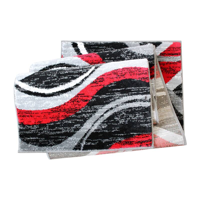 Modern Ripple Design Abstract Area Rug