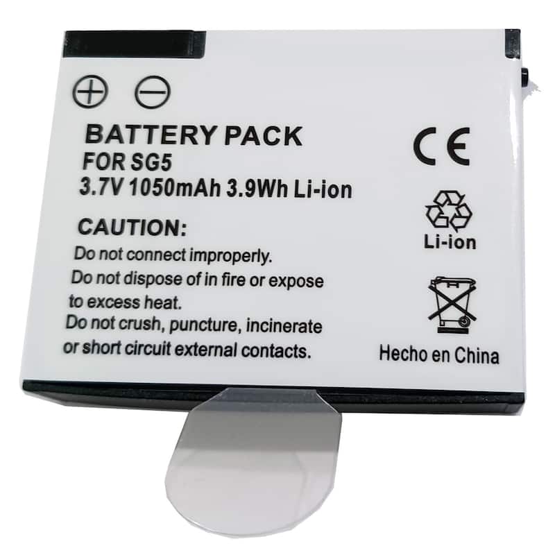 Battery for SkyCaddie SG5 GPS Range Finder SkyGolf BAT-0002-1050 +Microfiber - Black