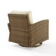 preview thumbnail 22 of 32, Crosley Bradenton Outdoor Wicker Swivel Rocker Chair